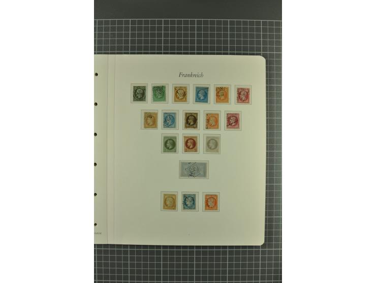1849/1900, überwiegend gestempelte Sammlung mit u.a. Mi.-Nr. 7 (2), 32, Porto und 22 Briefen mit u.a. Mi.-Nr. 16 (4er-Block) 