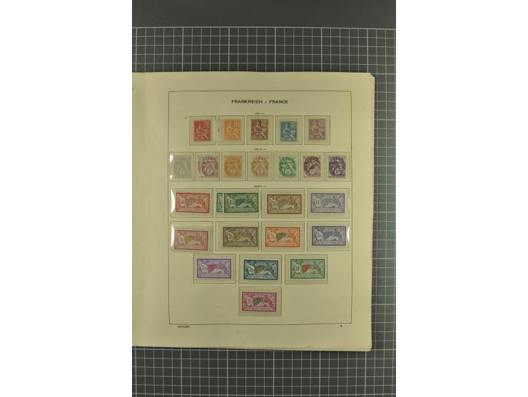 1900/67, postfrische und ungebrauchte Sammlung mit u.a. Mi.-Nr. 96-100, 102-06, 128-35, 152, 181-83, 220-21, 239, 242B, 248MH