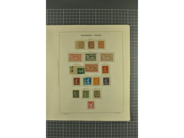 1900/67, postfrische und ungebrauchte Sammlung mit u.a. Mi.-Nr. 96-100, 102-06, 128-35, 152, 181-83, 220-21, 239, 242B, 248MH