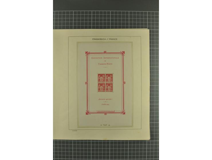 1900/67, postfrische und ungebrauchte Sammlung mit u.a. Mi.-Nr. 96-100, 102-06, 128-35, 152, 181-83, 220-21, 239, 242B, 248MH