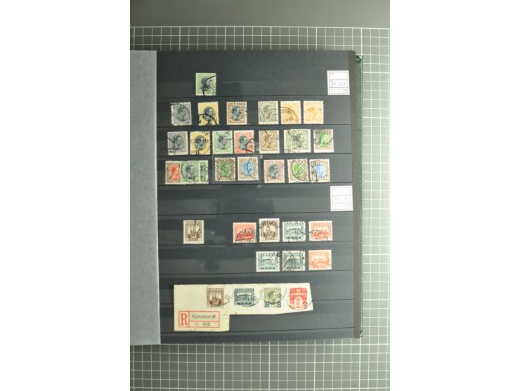 1851/2004, postfrische, ungebrauchte und gestempelte Sammlung mit guten Werten und Sätzen, Dienst, Porto, Postfähre (mit Mi.-