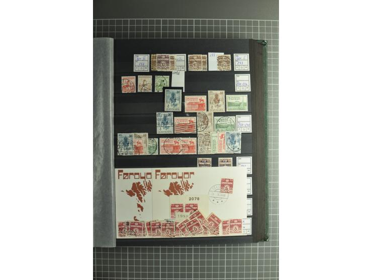 1851/2004, postfrische, ungebrauchte und gestempelte Sammlung mit guten Werten und Sätzen, Dienst, Porto, Postfähre (mit Mi.-