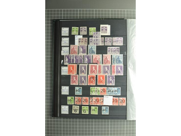 1851/2004, postfrische, ungebrauchte und gestempelte Sammlung mit guten Werten und Sätzen, Dienst, Porto, Postfähre (mit Mi.-