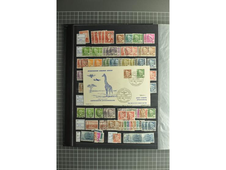 1851/2004, postfrische, ungebrauchte und gestempelte Sammlung mit guten Werten und Sätzen, Dienst, Porto, Postfähre (mit Mi.-
