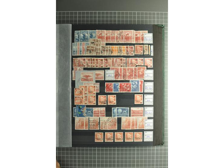 1851/2004, postfrische, ungebrauchte und gestempelte Sammlung mit guten Werten und Sätzen, Dienst, Porto, Postfähre (mit Mi.-