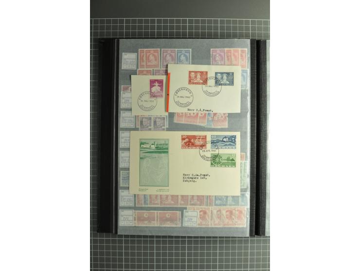 1851/2004, postfrische, ungebrauchte und gestempelte Sammlung mit guten Werten und Sätzen, Dienst, Porto, Postfähre (mit Mi.-