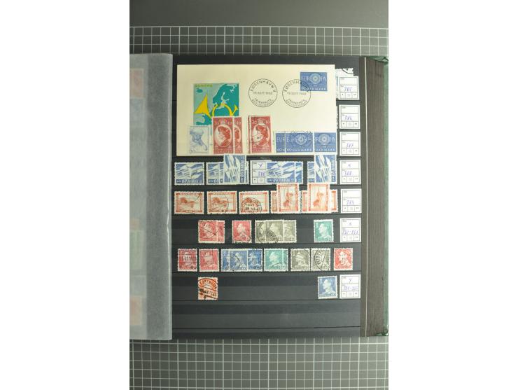 1851/2004, postfrische, ungebrauchte und gestempelte Sammlung mit guten Werten und Sätzen, Dienst, Porto, Postfähre (mit Mi.-