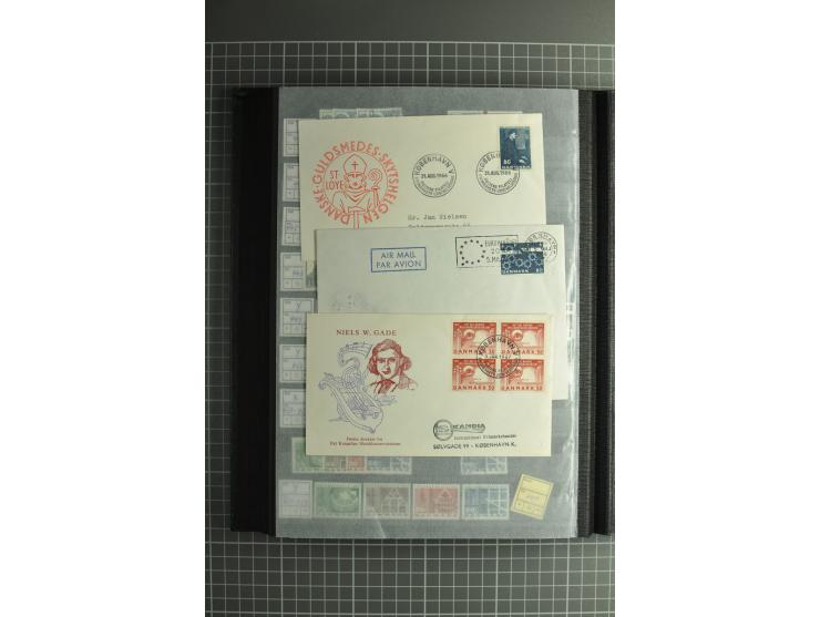 1851/2004, postfrische, ungebrauchte und gestempelte Sammlung mit guten Werten und Sätzen, Dienst, Porto, Postfähre (mit Mi.-