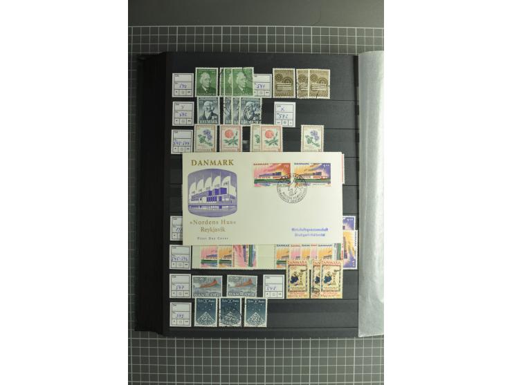 1851/2004, postfrische, ungebrauchte und gestempelte Sammlung mit guten Werten und Sätzen, Dienst, Porto, Postfähre (mit Mi.-