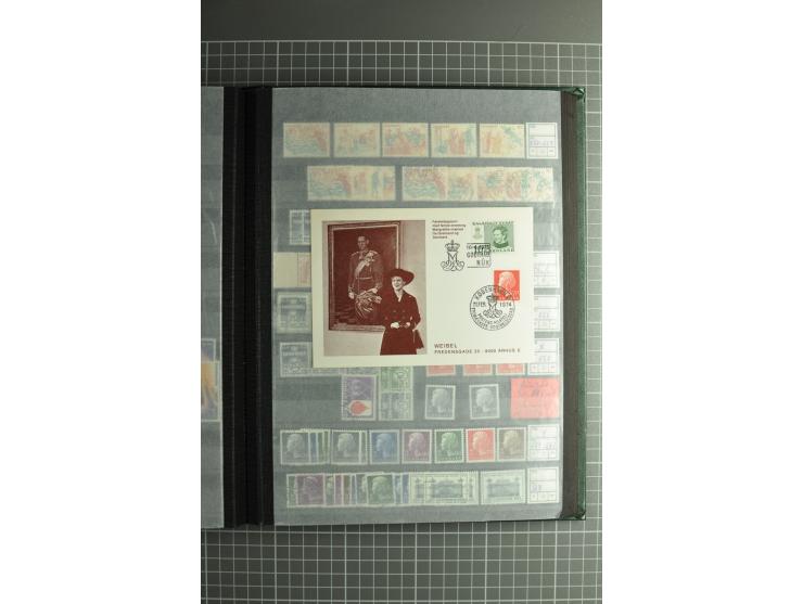 1851/2004, postfrische, ungebrauchte und gestempelte Sammlung mit guten Werten und Sätzen, Dienst, Porto, Postfähre (mit Mi.-