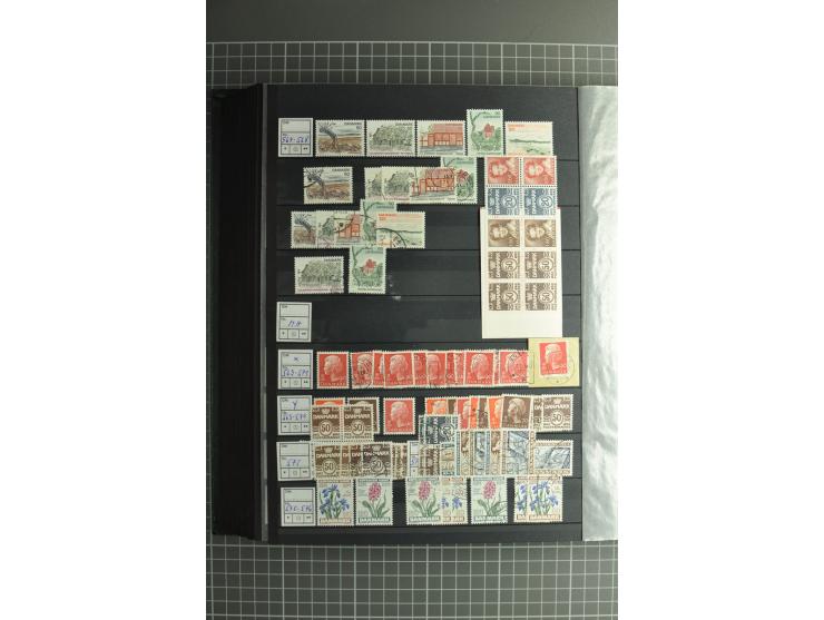 1851/2004, postfrische, ungebrauchte und gestempelte Sammlung mit guten Werten und Sätzen, Dienst, Porto, Postfähre (mit Mi.-