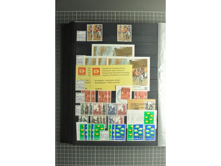 1851/2004, postfrische, ungebrauchte und gestempelte Sammlung mit guten Werten und Sätzen, Dienst, Porto, Postfähre (mit Mi.-