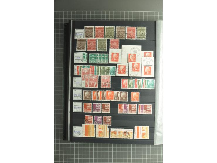 1851/2004, postfrische, ungebrauchte und gestempelte Sammlung mit guten Werten und Sätzen, Dienst, Porto, Postfähre (mit Mi.-
