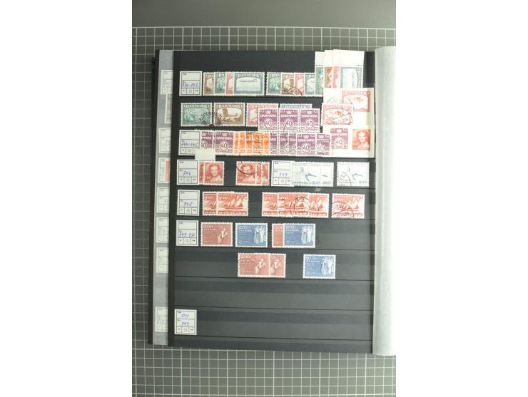 1851/2004, postfrische, ungebrauchte und gestempelte Sammlung mit guten Werten und Sätzen, Dienst, Porto, Postfähre (mit Mi.-