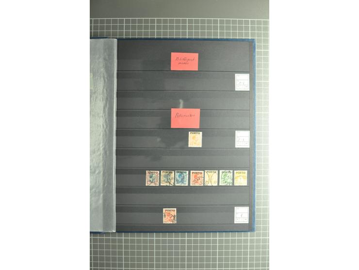 1851/2004, postfrische, ungebrauchte und gestempelte Sammlung mit guten Werten und Sätzen, Dienst, Porto, Postfähre (mit Mi.-