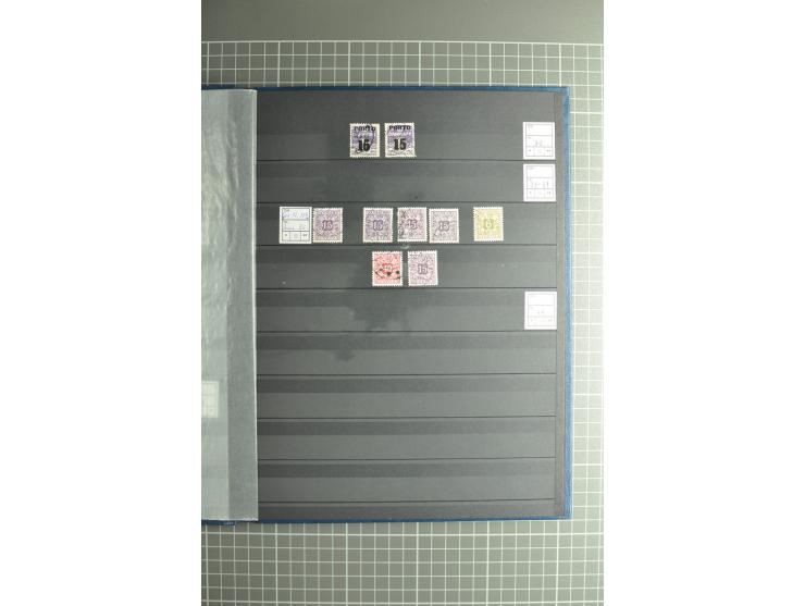 1851/2004, postfrische, ungebrauchte und gestempelte Sammlung mit guten Werten und Sätzen, Dienst, Porto, Postfähre (mit Mi.-