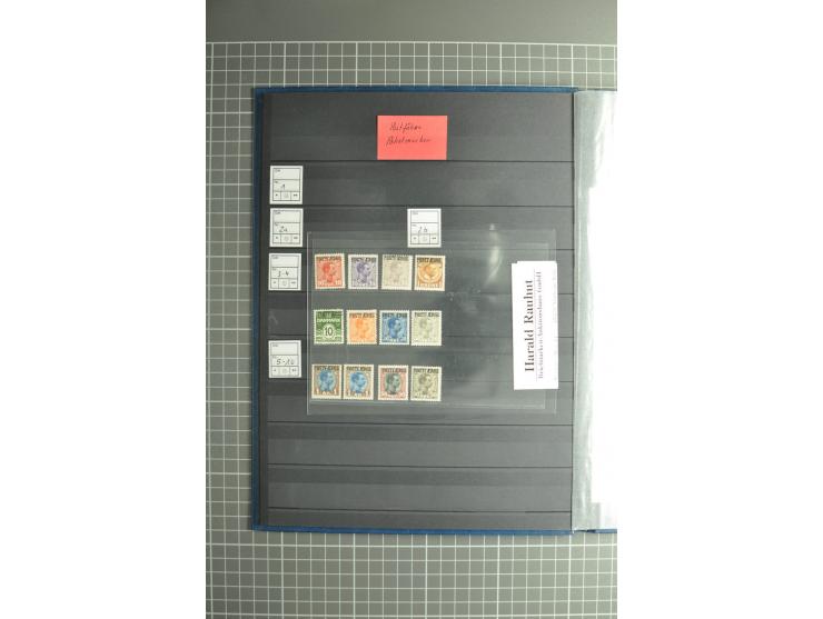1851/2004, postfrische, ungebrauchte und gestempelte Sammlung mit guten Werten und Sätzen, Dienst, Porto, Postfähre (mit Mi.-