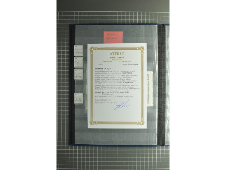 1851/2004, postfrische, ungebrauchte und gestempelte Sammlung mit guten Werten und Sätzen, Dienst, Porto, Postfähre (mit Mi.-