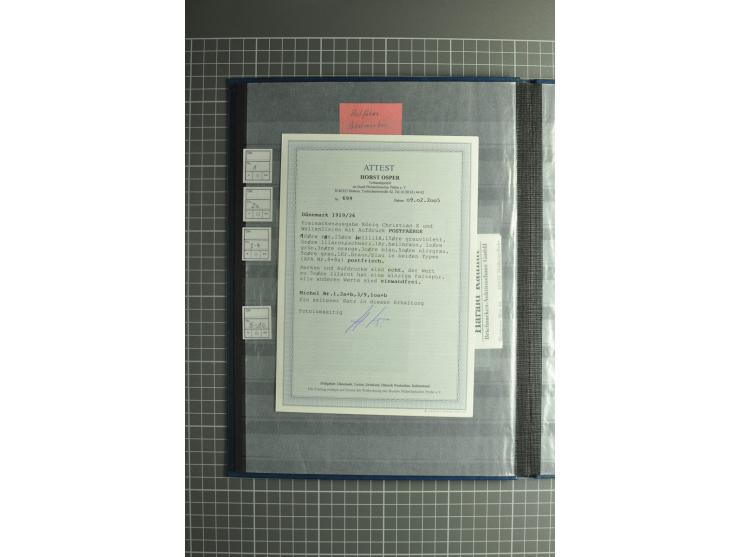 1851/2004, postfrische, ungebrauchte und gestempelte Sammlung mit guten Werten und Sätzen, Dienst, Porto, Postfähre (mit Mi.-