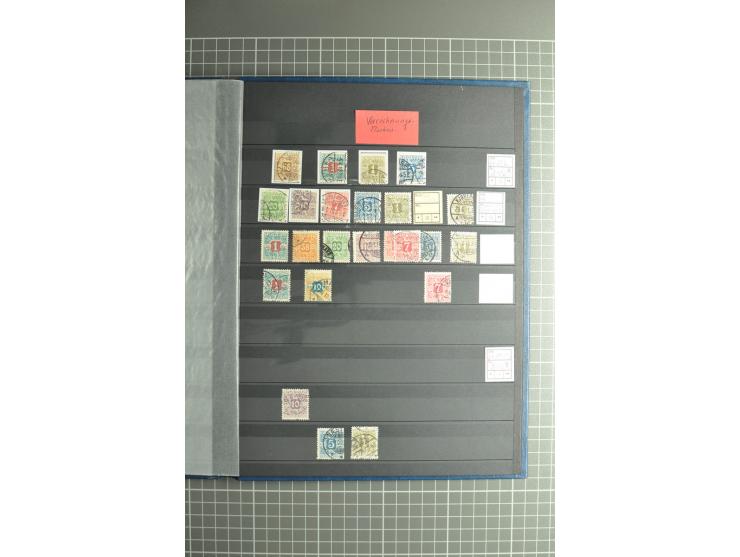1851/2004, postfrische, ungebrauchte und gestempelte Sammlung mit guten Werten und Sätzen, Dienst, Porto, Postfähre (mit Mi.-