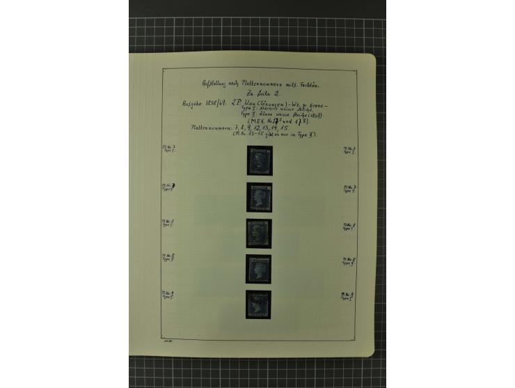 1840/1960, vorwiegend gestempelte Sammlung mit vielen guten Ausgaben, dabei Mi.-Nr. 1(3), 2 im Paar und als Dreierstreifen, M