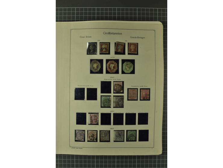 1840/1960, vorwiegend gestempelte Sammlung mit vielen guten Ausgaben, dabei Mi.-Nr. 1(3), 2 im Paar und als Dreierstreifen, M