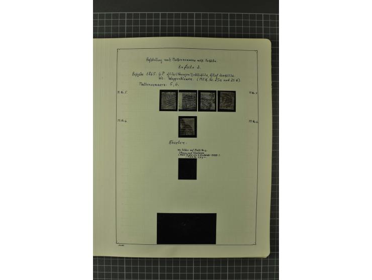 1840/1960, vorwiegend gestempelte Sammlung mit vielen guten Ausgaben, dabei Mi.-Nr. 1(3), 2 im Paar und als Dreierstreifen, M