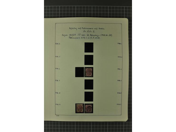 1840/1960, vorwiegend gestempelte Sammlung mit vielen guten Ausgaben, dabei Mi.-Nr. 1(3), 2 im Paar und als Dreierstreifen, M