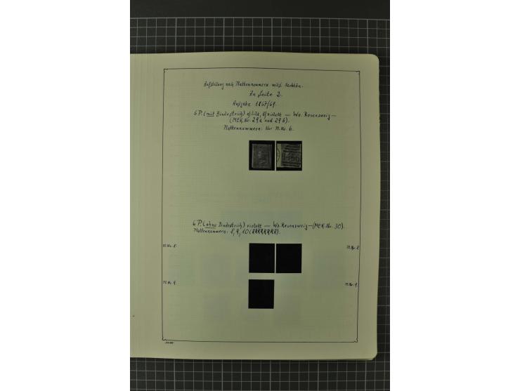 1840/1960, vorwiegend gestempelte Sammlung mit vielen guten Ausgaben, dabei Mi.-Nr. 1(3), 2 im Paar und als Dreierstreifen, M