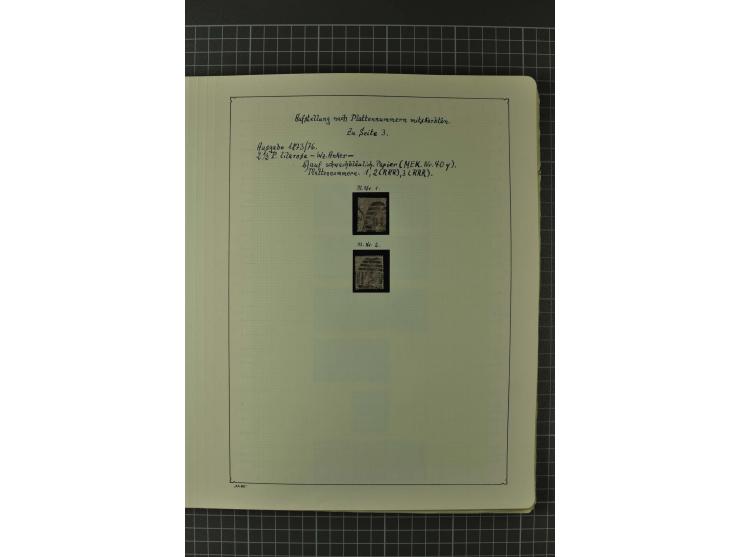 1840/1960, vorwiegend gestempelte Sammlung mit vielen guten Ausgaben, dabei Mi.-Nr. 1(3), 2 im Paar und als Dreierstreifen, M