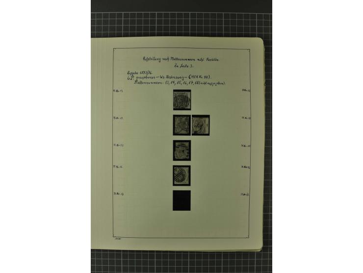 1840/1960, vorwiegend gestempelte Sammlung mit vielen guten Ausgaben, dabei Mi.-Nr. 1(3), 2 im Paar und als Dreierstreifen, M