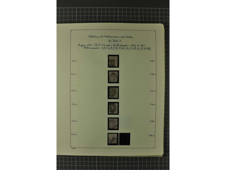 1840/1960, vorwiegend gestempelte Sammlung mit vielen guten Ausgaben, dabei Mi.-Nr. 1(3), 2 im Paar und als Dreierstreifen, M