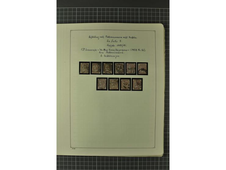 1840/1960, vorwiegend gestempelte Sammlung mit vielen guten Ausgaben, dabei Mi.-Nr. 1(3), 2 im Paar und als Dreierstreifen, M