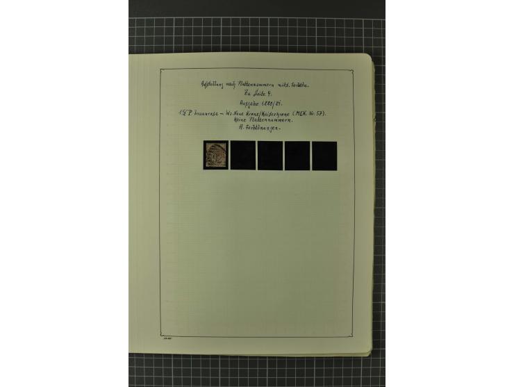 1840/1960, vorwiegend gestempelte Sammlung mit vielen guten Ausgaben, dabei Mi.-Nr. 1(3), 2 im Paar und als Dreierstreifen, M