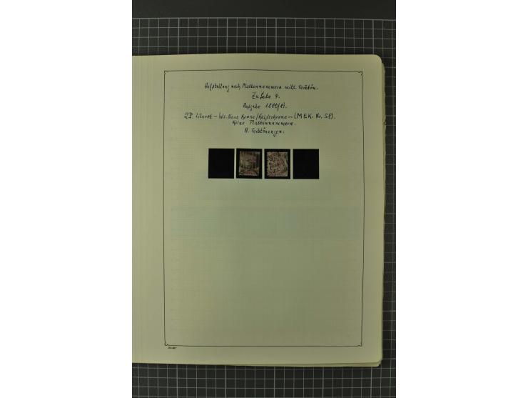 1840/1960, vorwiegend gestempelte Sammlung mit vielen guten Ausgaben, dabei Mi.-Nr. 1(3), 2 im Paar und als Dreierstreifen, M