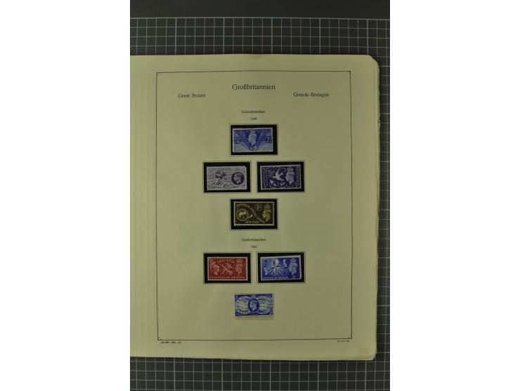 1840/1960, vorwiegend gestempelte Sammlung mit vielen guten Ausgaben, dabei Mi.-Nr. 1(3), 2 im Paar und als Dreierstreifen, M