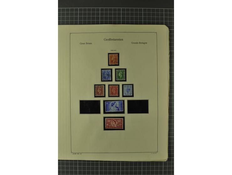 1840/1960, vorwiegend gestempelte Sammlung mit vielen guten Ausgaben, dabei Mi.-Nr. 1(3), 2 im Paar und als Dreierstreifen, M