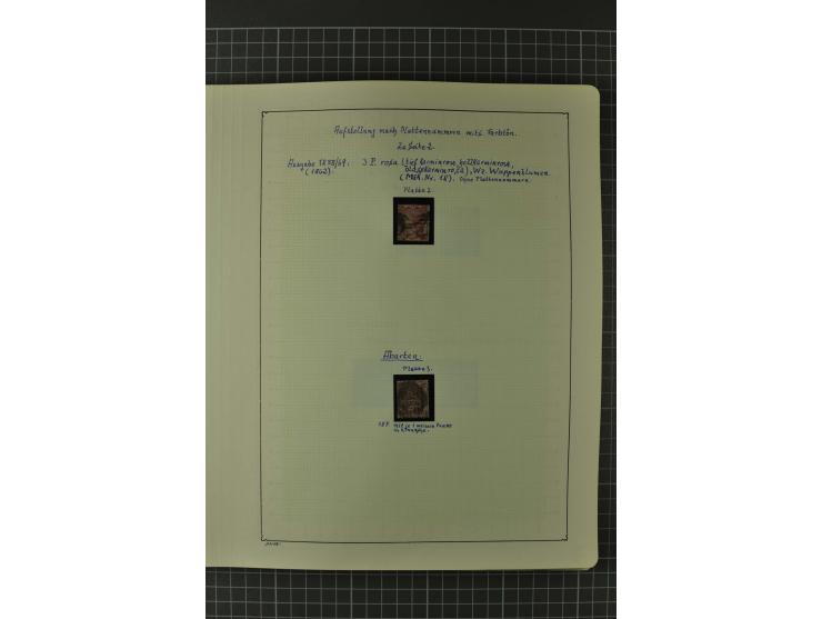 1840/1960, vorwiegend gestempelte Sammlung mit vielen guten Ausgaben, dabei Mi.-Nr. 1(3), 2 im Paar und als Dreierstreifen, M