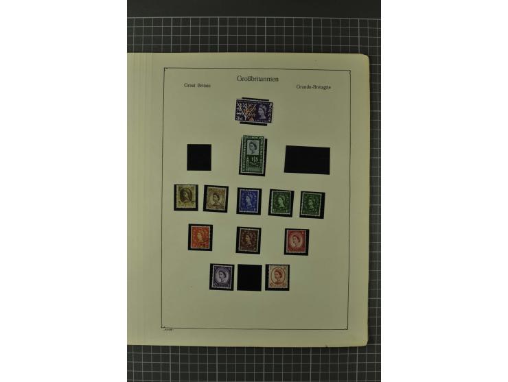 1840/1960, vorwiegend gestempelte Sammlung mit vielen guten Ausgaben, dabei Mi.-Nr. 1(3), 2 im Paar und als Dreierstreifen, M