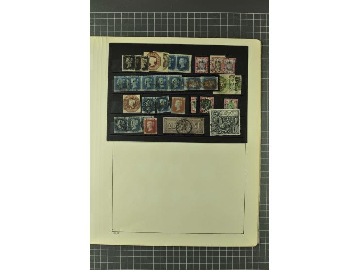 1840/1960, vorwiegend gestempelte Sammlung mit vielen guten Ausgaben, dabei Mi.-Nr. 1(3), 2 im Paar und als Dreierstreifen, M