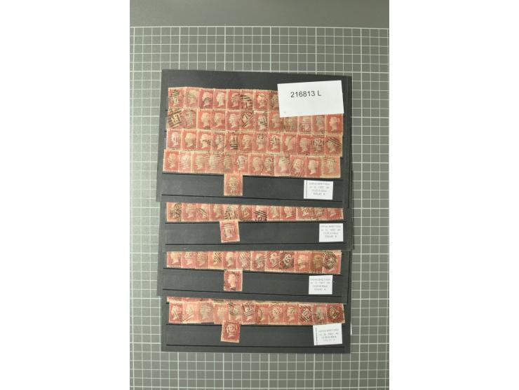 1860/1930 (ca.), gestempelter Bestand von rund 11.000 Werten, dabei auch viele Shillingwerte und 'used abroad'