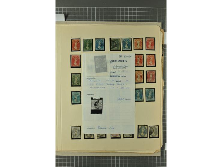 AUSTRALISCHE STAATEN: 1850/1912, ungebrauchter und gestempelter alter Sammlungsbestand, dabei u.a. NSW Sidney View alle drei 