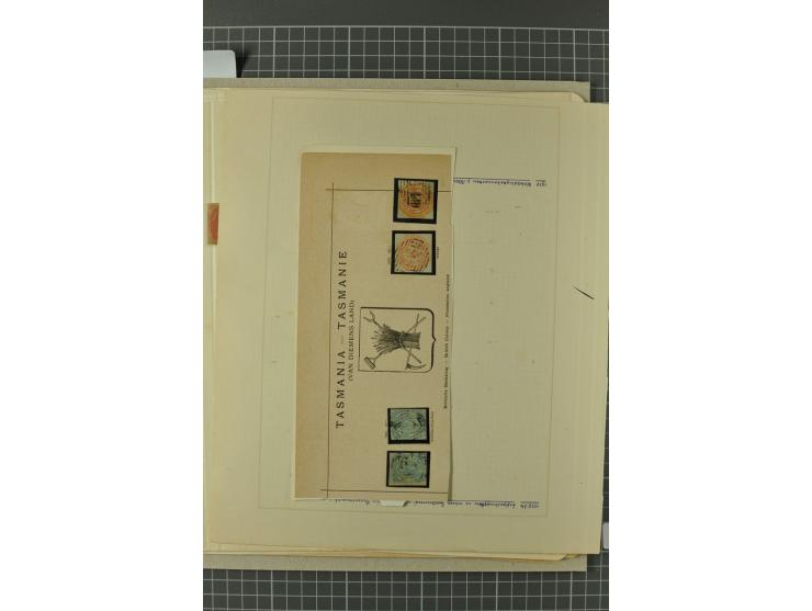 AUSTRALISCHE STAATEN: 1850/1912, ungebrauchter und gestempelter alter Sammlungsbestand, dabei u.a. NSW Sidney View alle drei 