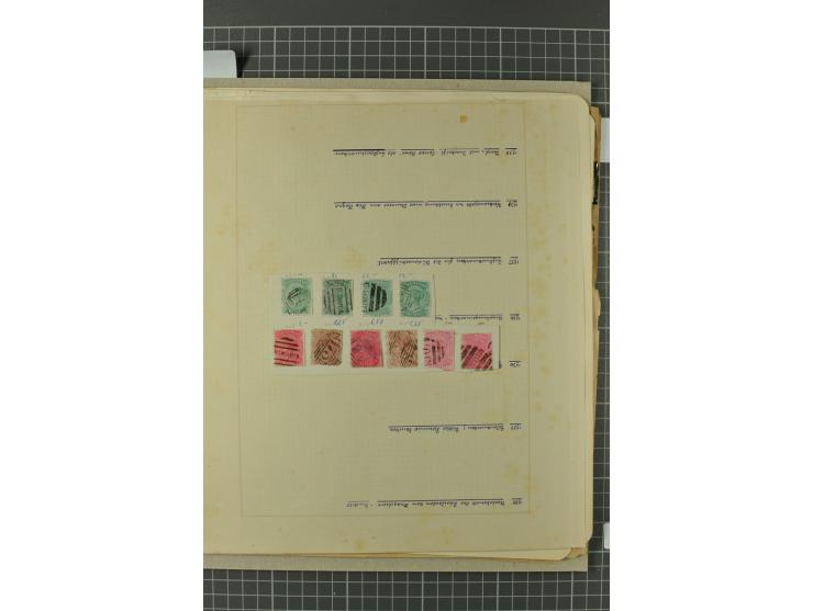 AUSTRALISCHE STAATEN: 1850/1912, ungebrauchter und gestempelter alter Sammlungsbestand, dabei u.a. NSW Sidney View alle drei 