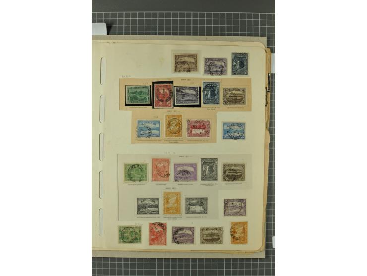 AUSTRALISCHE STAATEN: 1850/1912, ungebrauchter und gestempelter alter Sammlungsbestand, dabei u.a. NSW Sidney View alle drei 