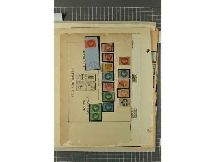 AUSTRALISCHE STAATEN: 1850/1912, ungebrauchter und gestempelter alter Sammlungsbestand, dabei u.a. NSW Sidney View alle drei 