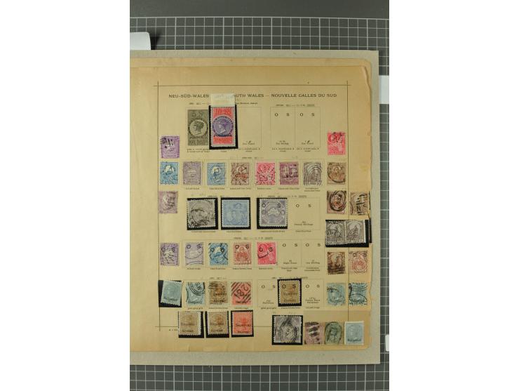 AUSTRALISCHE STAATEN: 1850/1912, ungebrauchter und gestempelter alter Sammlungsbestand, dabei u.a. NSW Sidney View alle drei 