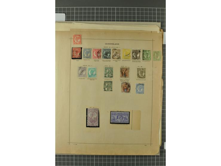 AUSTRALISCHE STAATEN: 1850/1912, ungebrauchter und gestempelter alter Sammlungsbestand, dabei u.a. NSW Sidney View alle drei 