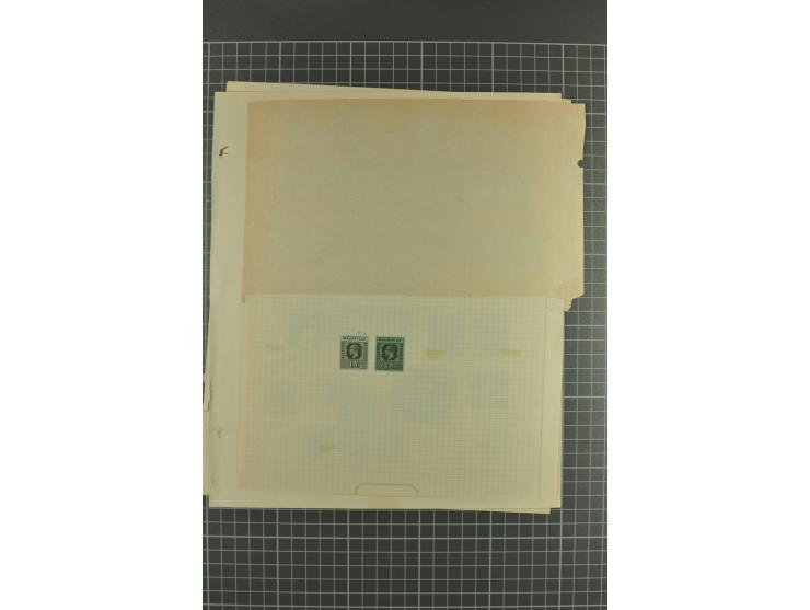1854/1920 (ca.), ungebrauchte und meist gestempelte  Sammlung mit allein über 20 Werten ex Mi.-Nr. 3III bis 8, diese wie meis