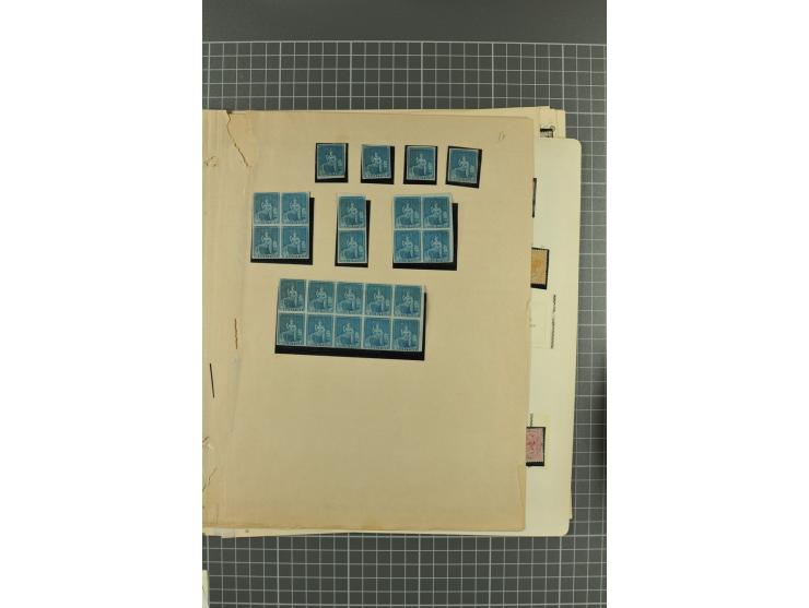 1854/1920 (ca.), ungebrauchte und meist gestempelte  Sammlung mit allein über 20 Werten ex Mi.-Nr. 3III bis 8, diese wie meis